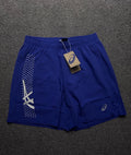 Asics Icon 7 Inch Shorts-Dark Cobalt/Cream