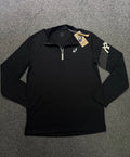 Asics Icon 1/4 Zip-Black/Cream