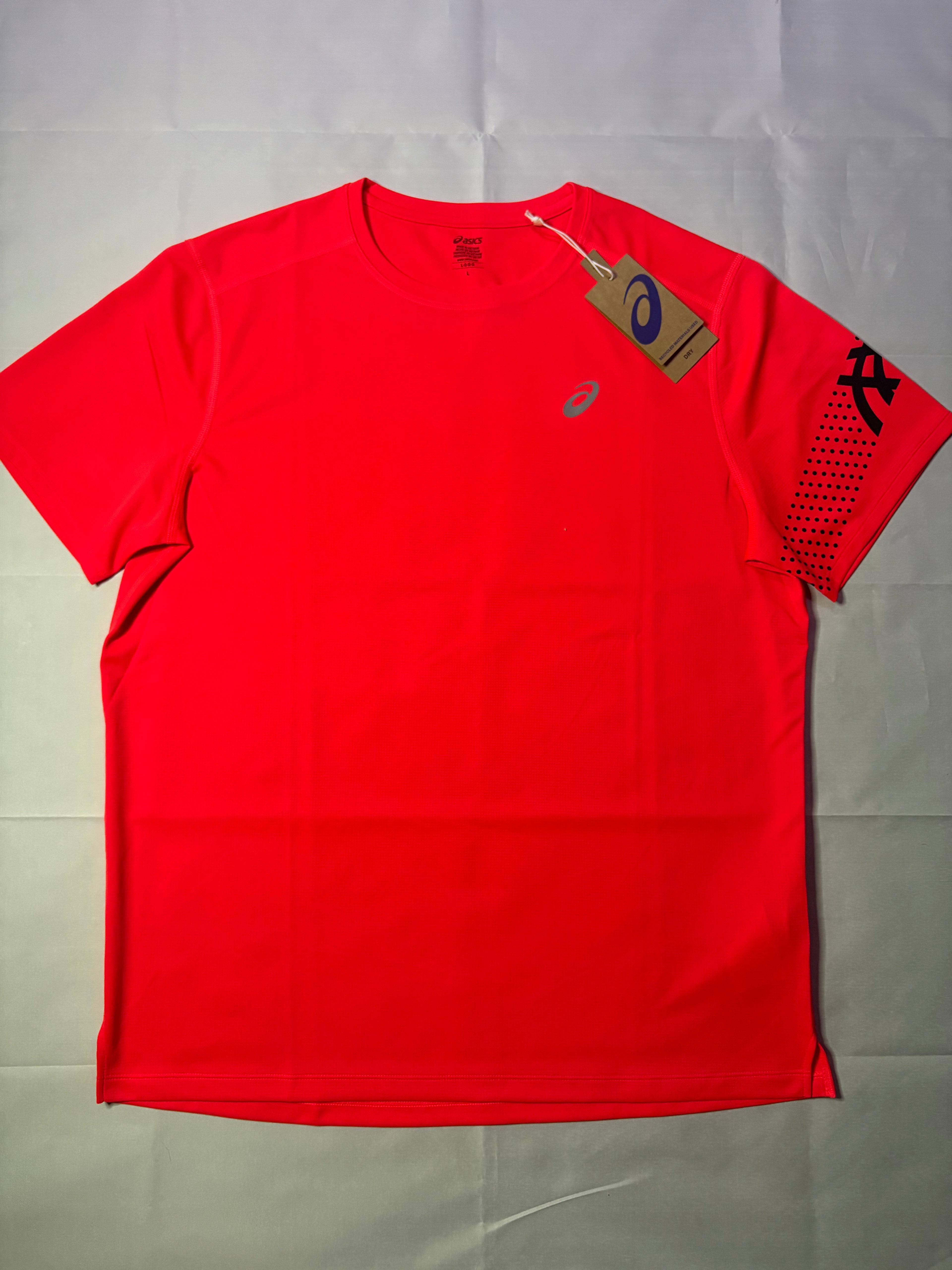 Asics Icon T-shirt-Flash Red/Black